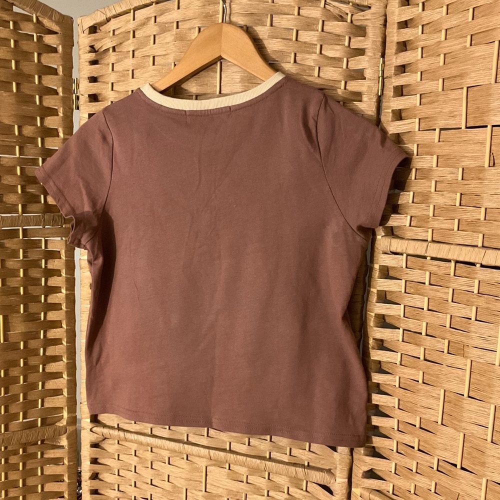 🎤 CHER Pearl Embroidered Baby Tee - Picture 6 of 9